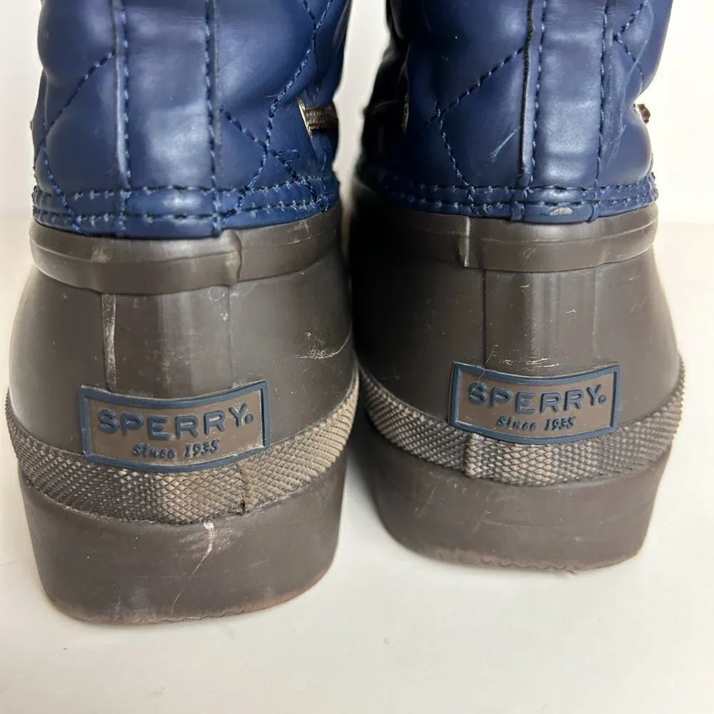 Sperry Top-Sider Gosling Quilted Duck Waterproof Boots Sz 10